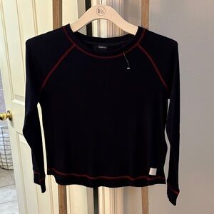 GAP Women's Blue Tee with Red Accents